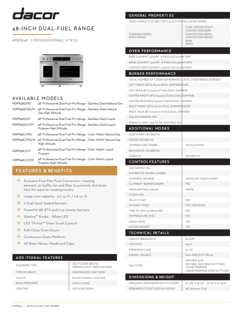 Image de la première page du manuel de l'appareil HDPR48S