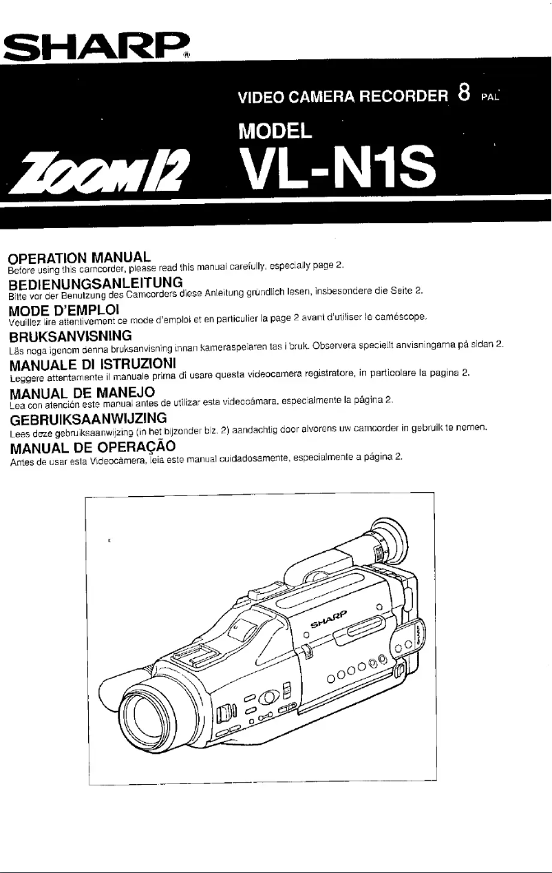 Page n°1 - Manuel utilisateur Sharp VL-N1S