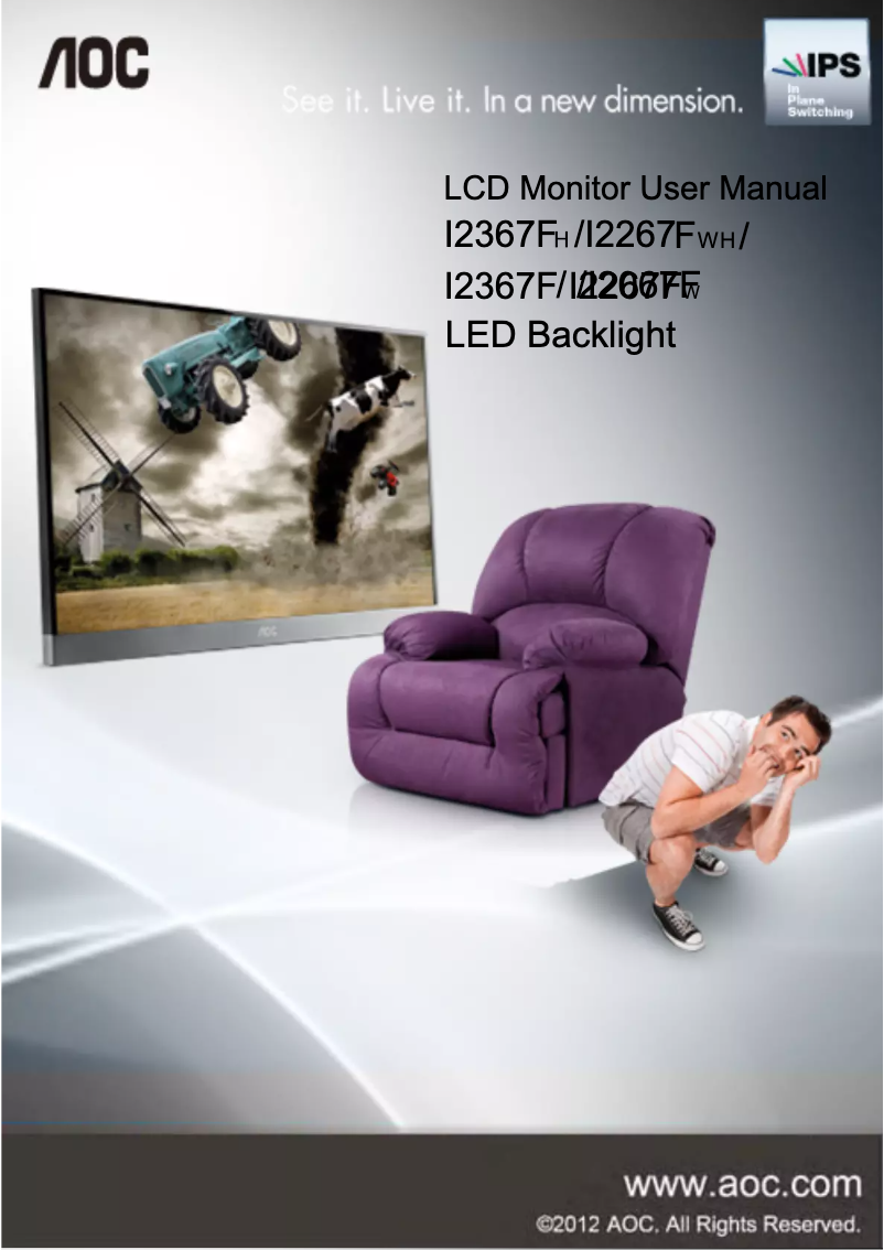 Page 1 de la notice Manuel utilisateur AOC I2367F