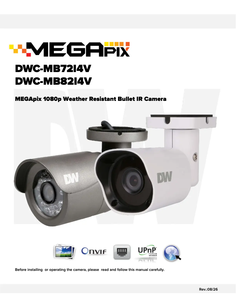 Page n°1 - Manuel utilisateur Digital Watchdog MegaPix DWC-MB82I4V