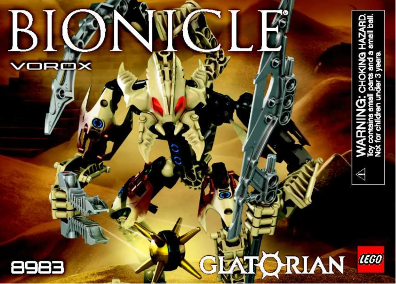 Page n°1 - Manuel utilisateur Lego Bionicle 8983