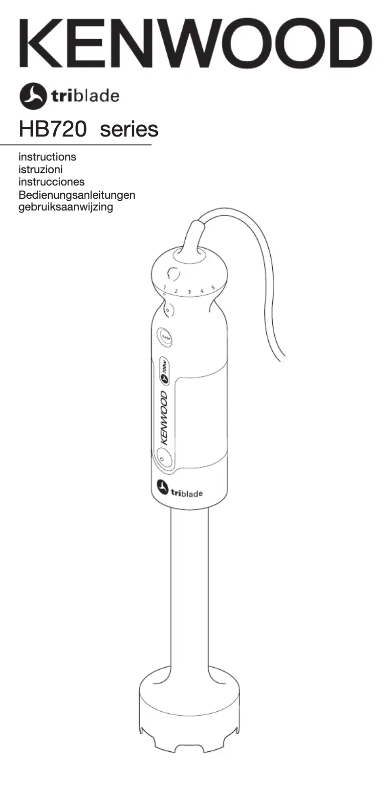Image de la première page du manuel de l'appareil HB 724