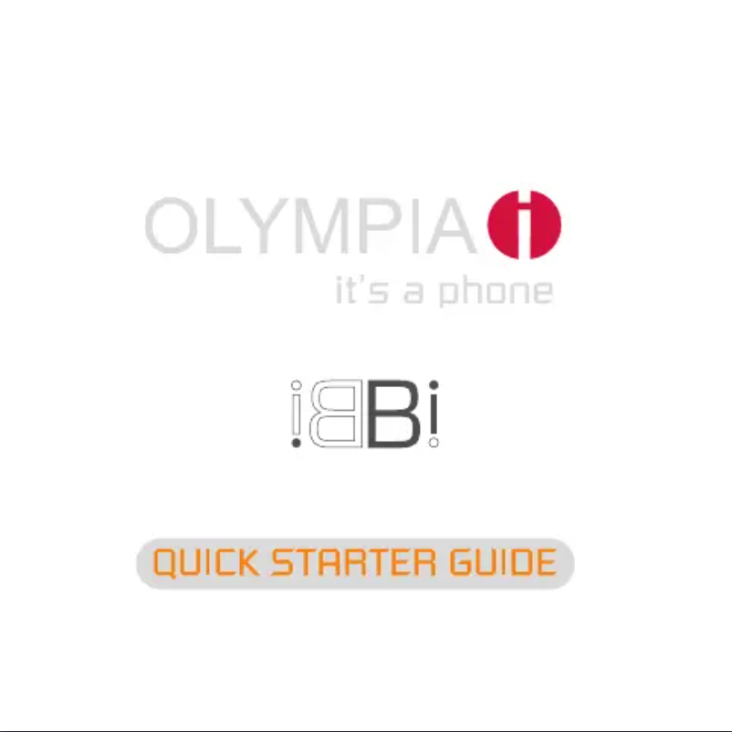 Page 1 de la notice Manuel utilisateur Olympia Bi Watchphone