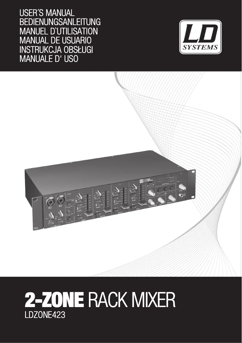 Página 1 del manual Manual de usuario LD Systems ZONE 423