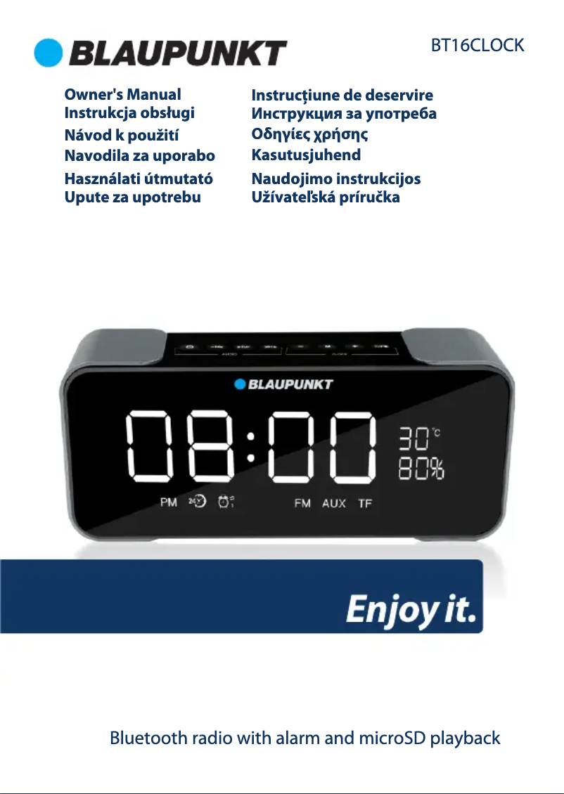 Image de la première page du manuel de l'appareil BT16CLOCK