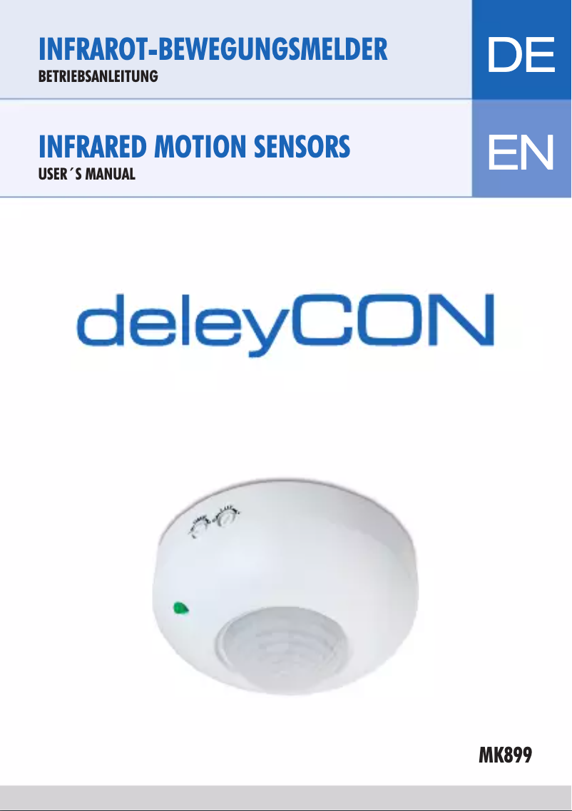 Page n°1 - Manuel utilisateur deleyCON MK899