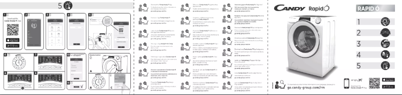 Page 1 de la notice Manuel utilisateur Candy Rapid'O 1486DWME/1-S