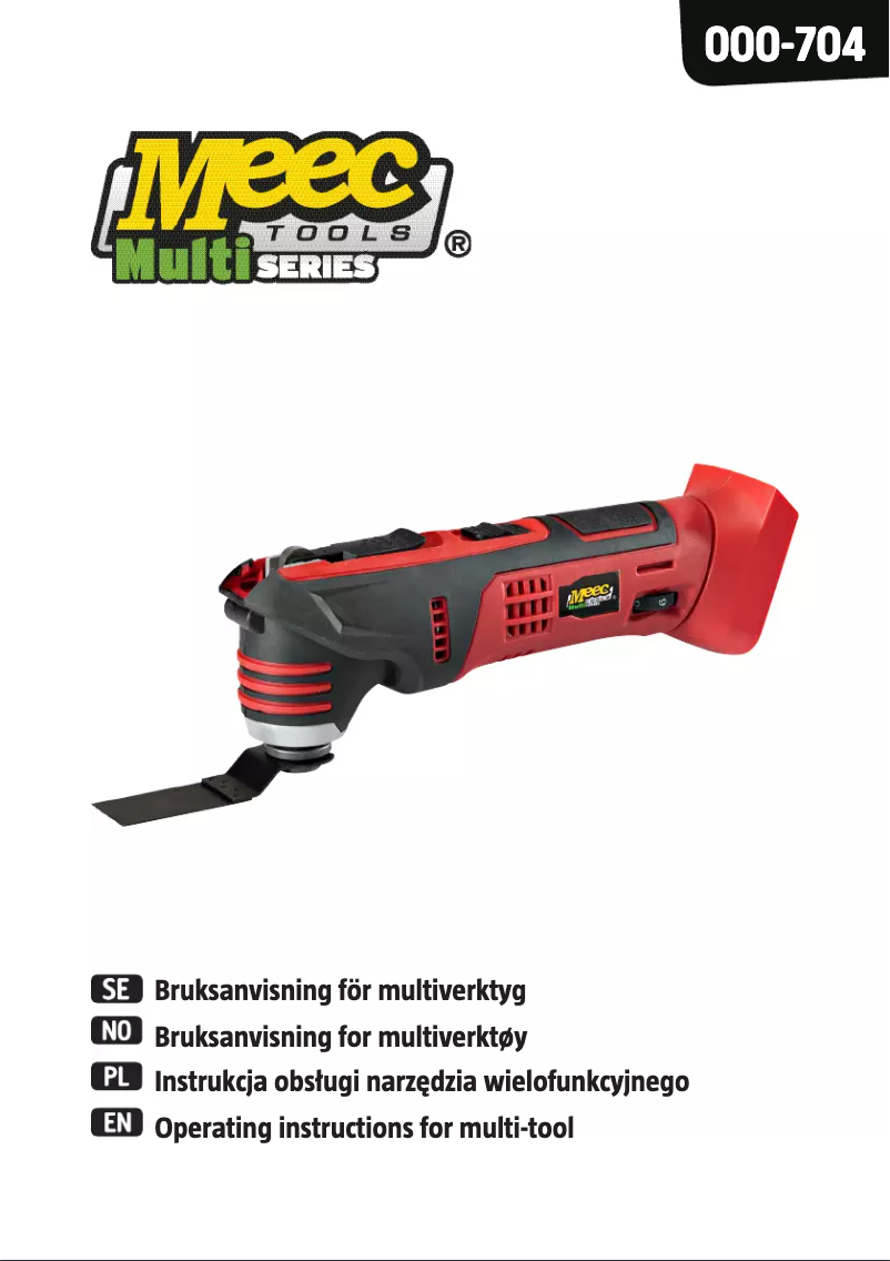 Page 1 de la notice Manuel utilisateur Meec Tools 000-704