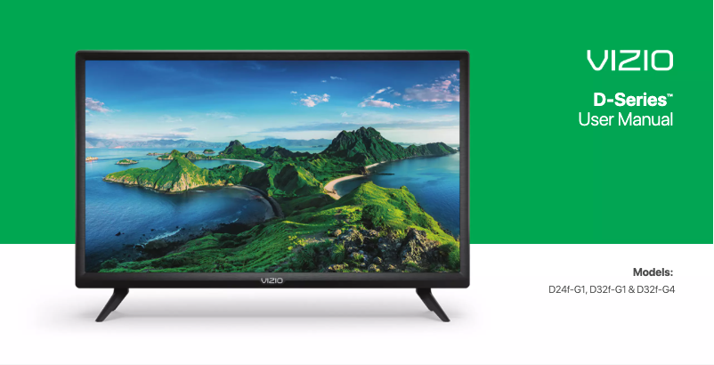 Page n°1 - Manuel utilisateur VIZIO D24f-G1