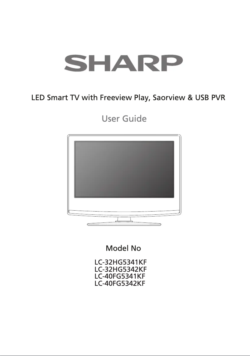Page 1 de la notice Manuel utilisateur Sharp LC-40FG5341KF
