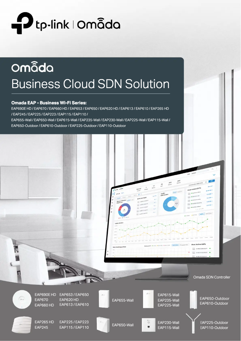 Page 1 de la notice Fiche technique TP-Link Omada EAP245