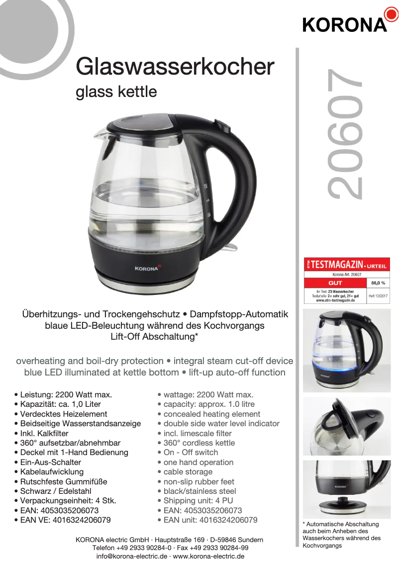 Imagen de la primera página del manual del dispositivo 20607