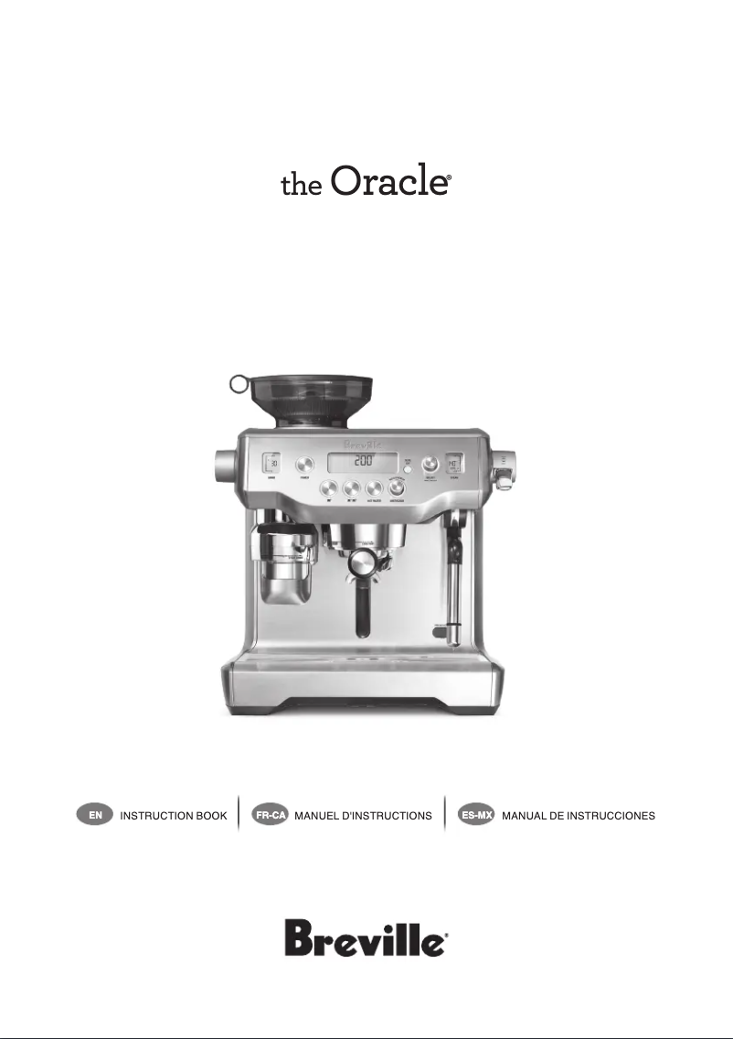 Page 1 de la notice Manuel utilisateur Breville The Oracle BES980