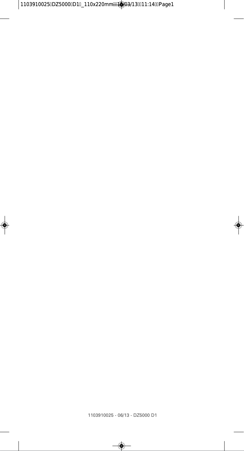 Imagen de la primera página del manual del dispositivo Focus DZ5005