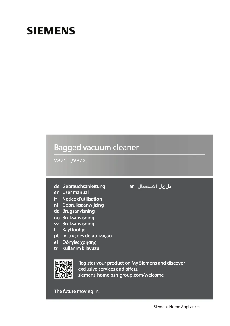 Page n°1 - Manuel utilisateur Siemens VSZ2V210
