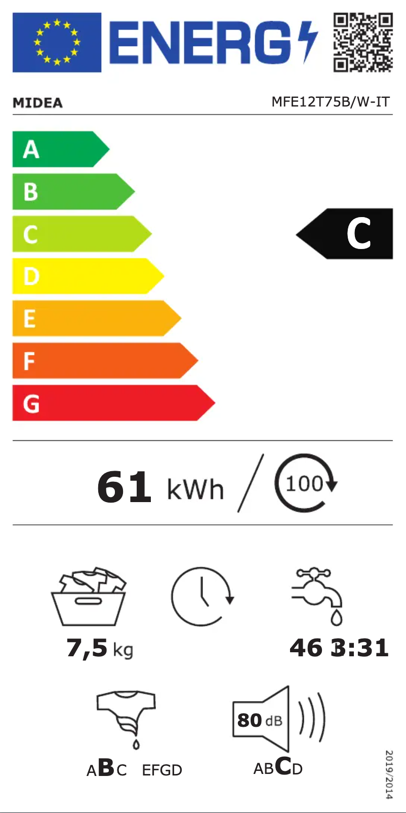 Page n°1 - Manuel utilisateur Midea MFE12T75B/W-IT