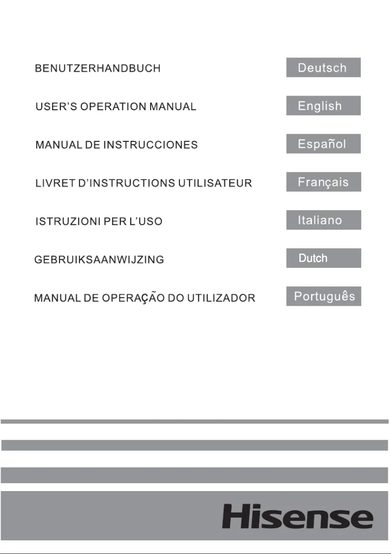 Page 1 de la notice Manuel utilisateur Hisense FV245N4AD1