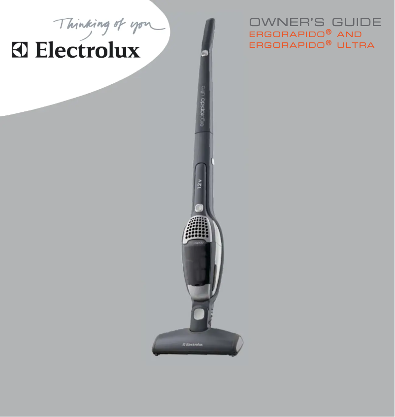 Page n°1 - Manuel utilisateur Electrolux Ergorapido EL1014A