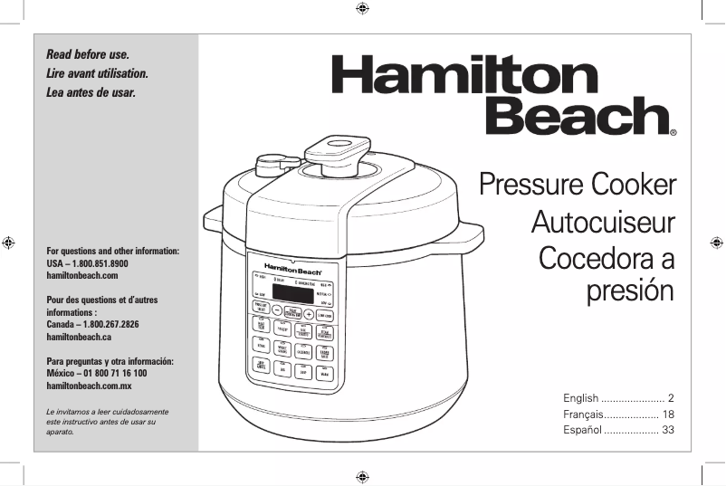 Image de la première page du manuel de l'appareil 34501