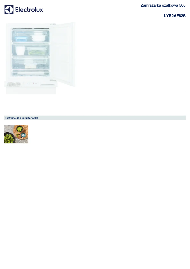 Image de la première page du manuel de l'appareil LYB2AF82S