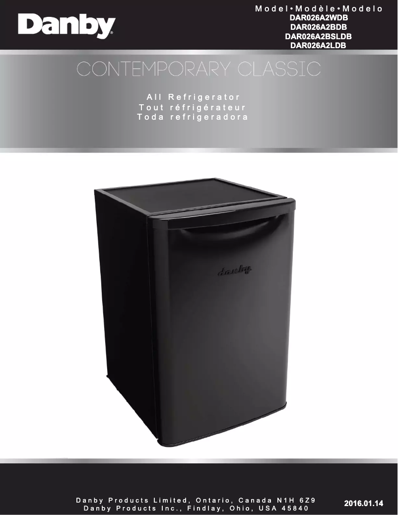 Página 1 del manual Manual de usuario Danby DAR026A2