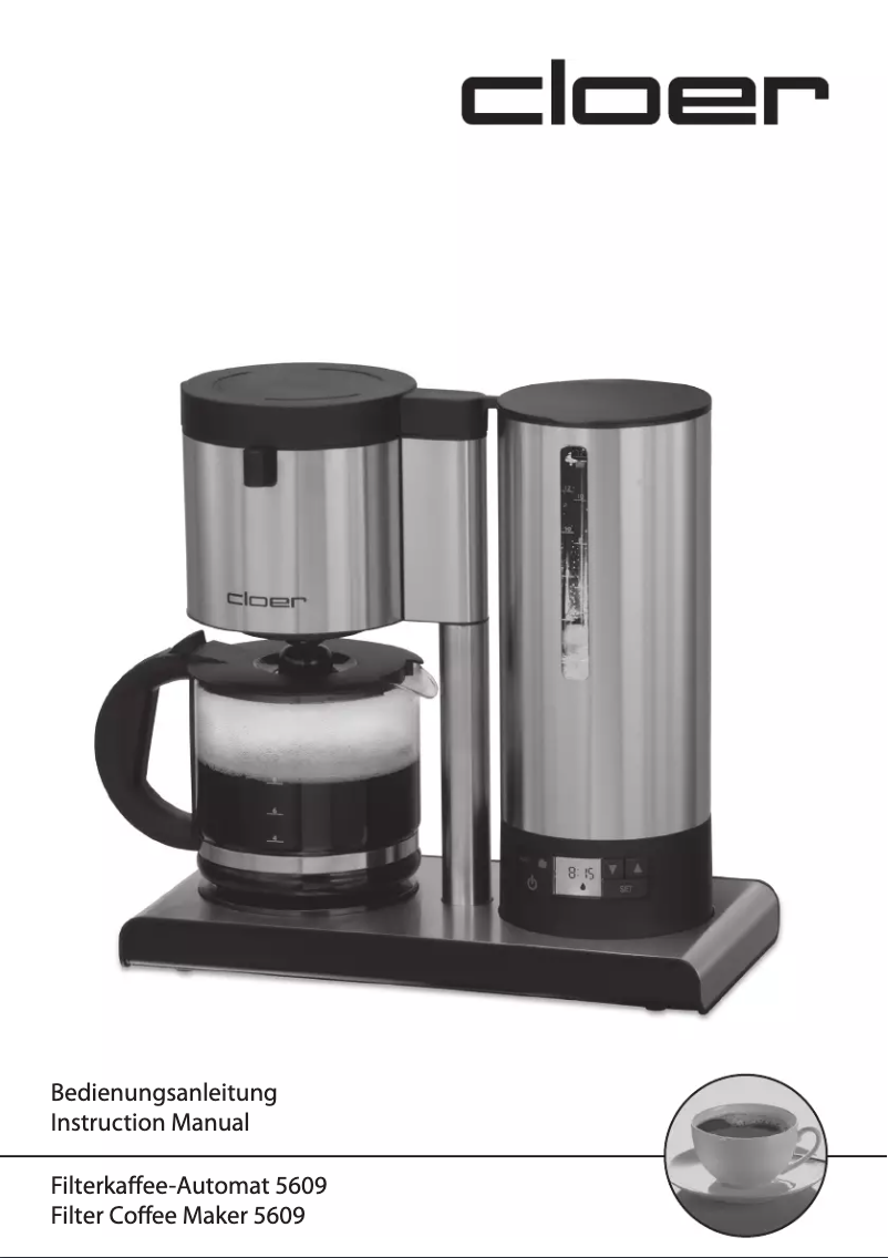 Page 1 of the manual User Manual Cloer 5609