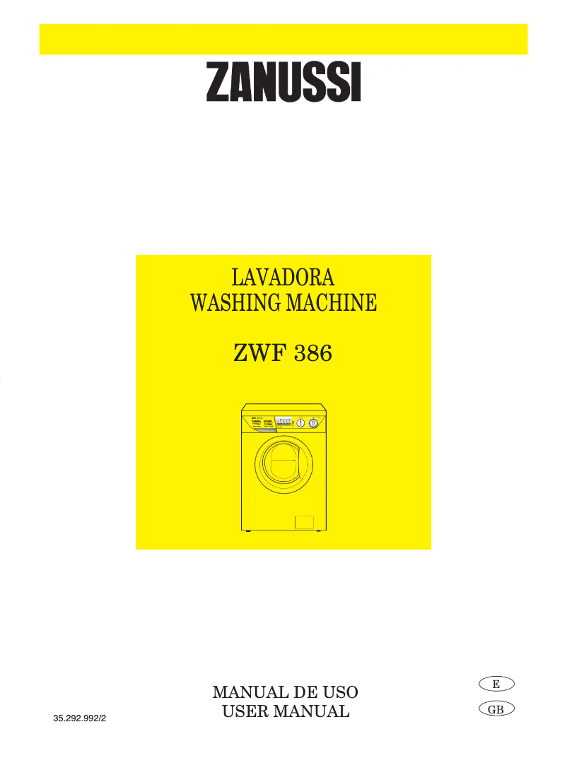Página 1 del manual Manual de usuario Zanussi ZWF 386