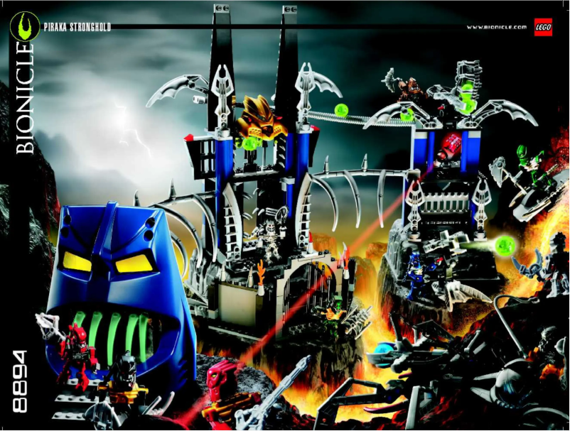 Page n°1 - Manuel utilisateur Lego Piraka Stronghold