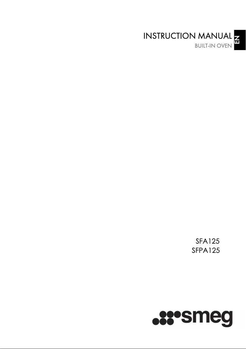 Page n°1 - Manuel utilisateur Smeg SFA125