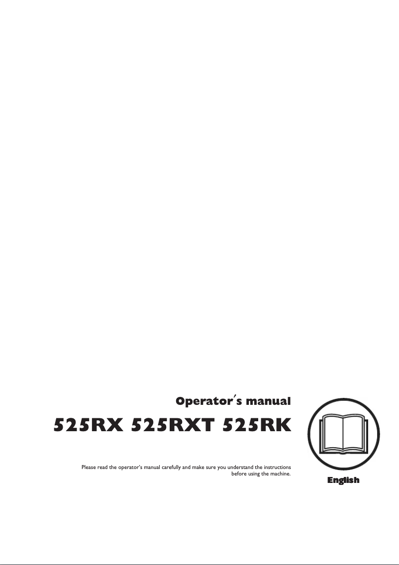 Image de la première page du manuel de l'appareil 525RK