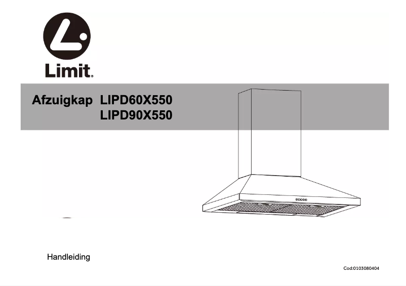 Page 1 de la notice Manuel utilisateur Limit LIPD60X550