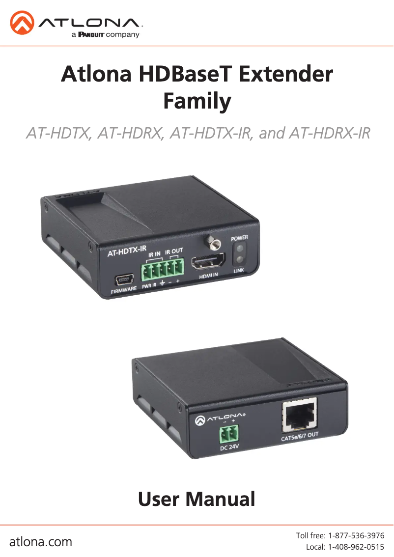 Image de la première page du manuel de l'appareil AT-HDRX