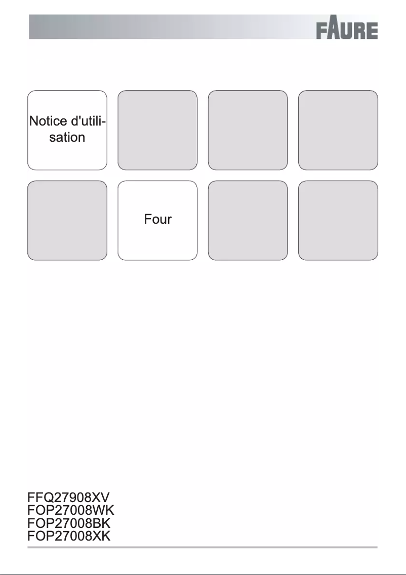 Página 1 del manual Manual de usuario Faure FOP27008BK