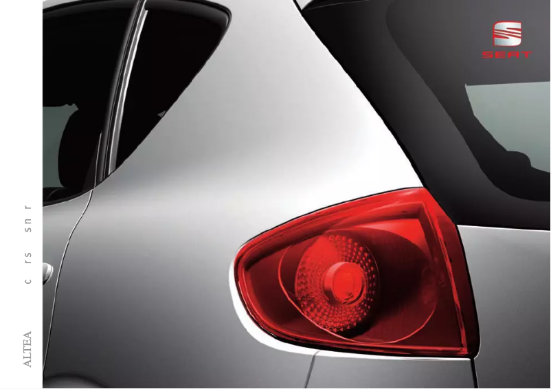 Page 1 de la notice Manuel utilisateur Seat Altea (2012)