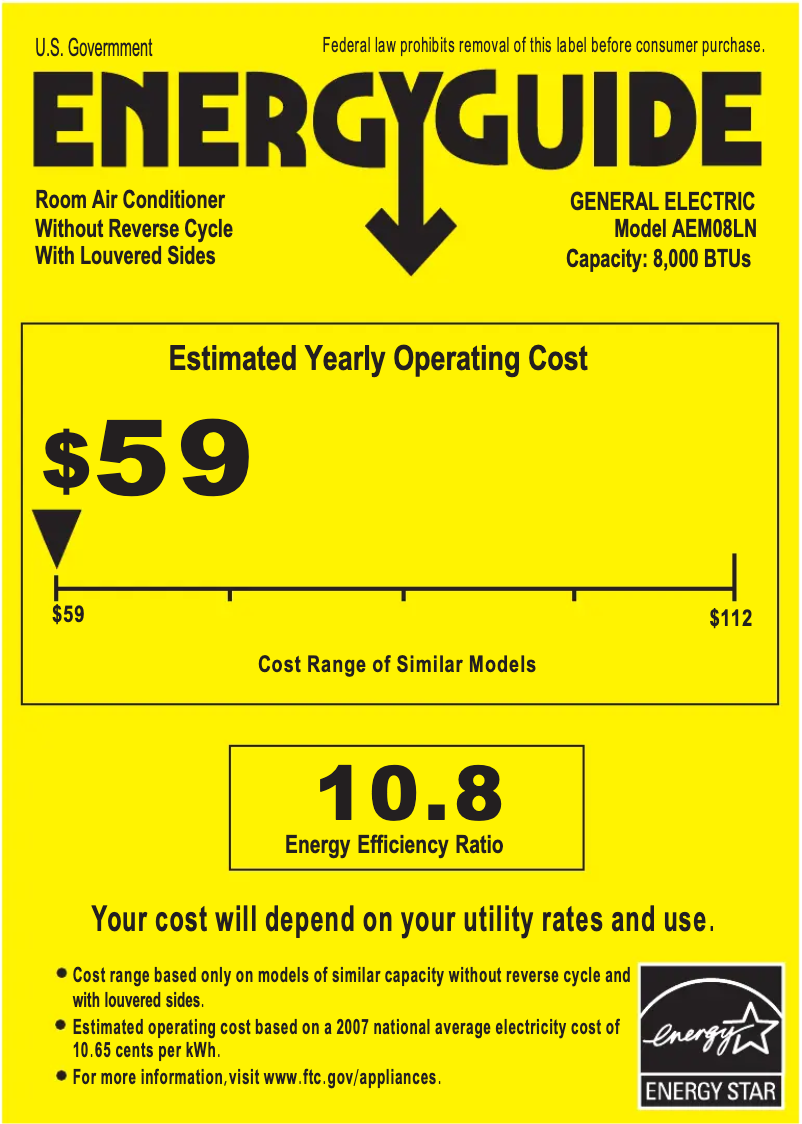 Image de la première page du manuel de l'appareil AEM08LN