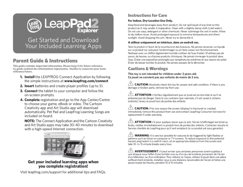 Página 1 del manual Manual de usuario Leap Frog LeapPad 2 Power