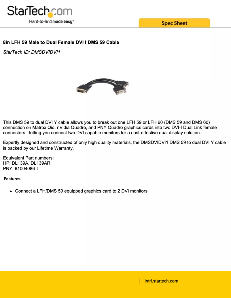 Image de la première page du manuel de l'appareil DMSDVIDVI1