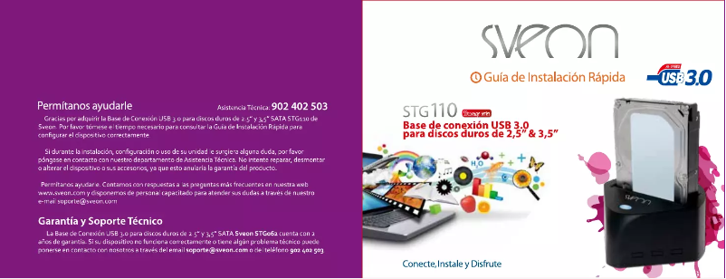 Page 1 de la notice Manuel utilisateur Sveon STG110