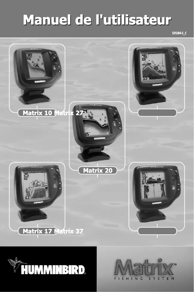 Page 1 de la notice Manuel utilisateur Humminbird Matrix 37