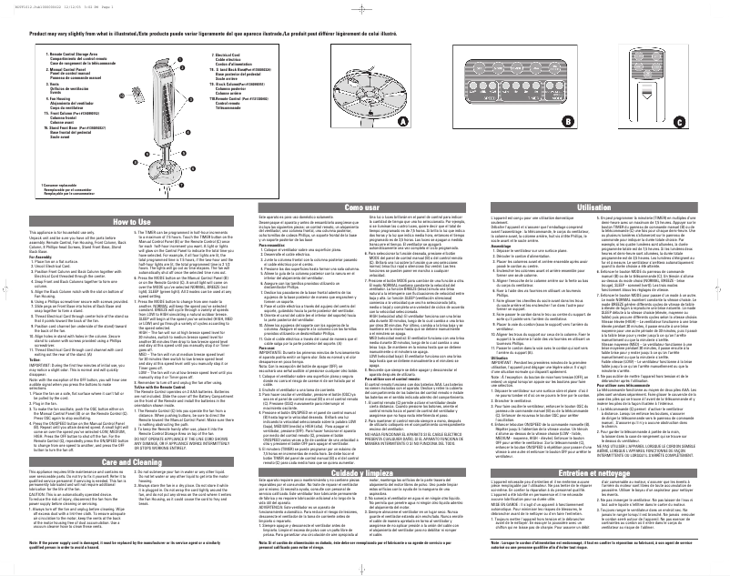 Page 1 de la notice Manuel utilisateur Black & Decker BDTF1012W