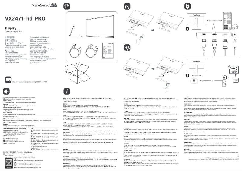 Image de la première page du manuel de l'appareil VX2471-HD-PRO
