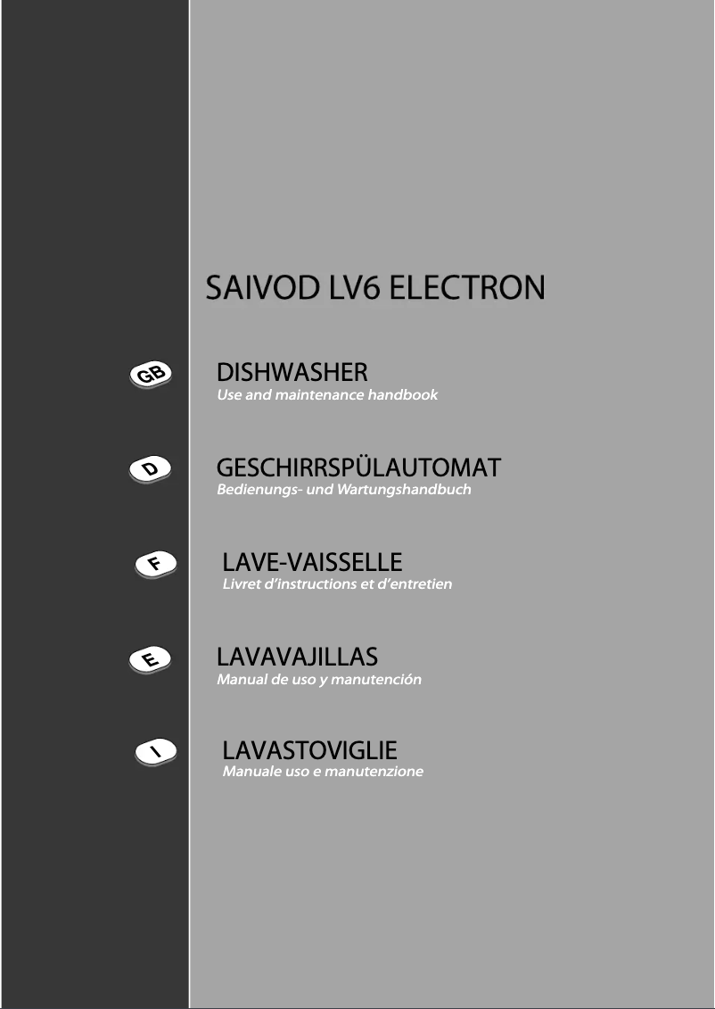 Page 1 de la notice Manuel utilisateur Saivod LV 6 Electron