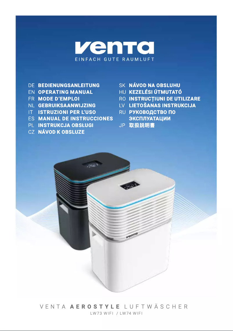 Page 1 de la notice Manuel utilisateur Venta Aerostyle LW73 Wifi