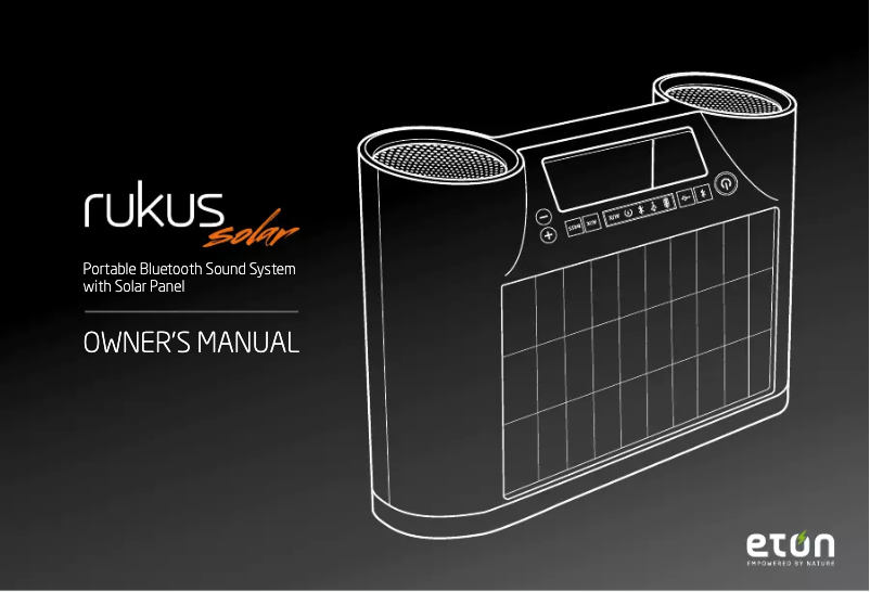 Image de la première page du manuel de l'appareil Rukus Solar