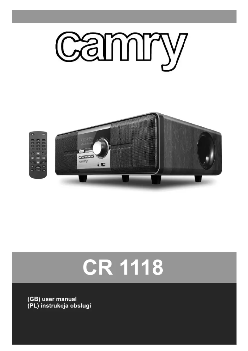 Image de la première page du manuel de l'appareil CR 1118