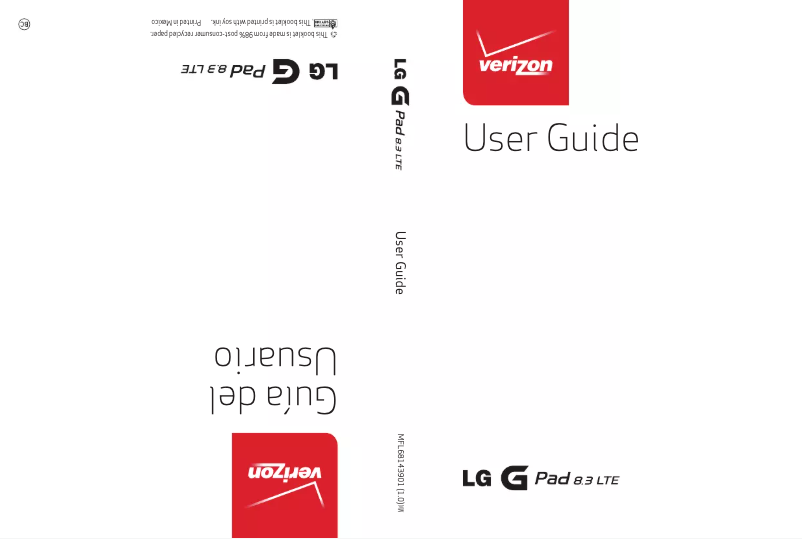 Página 1 del manual Manual de usuario LG G Pad 8.3 LTE