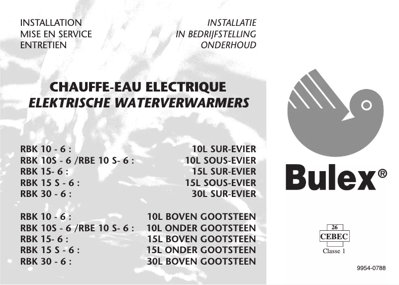 Image de la première page du manuel de l'appareil RBK 15 S - 6
