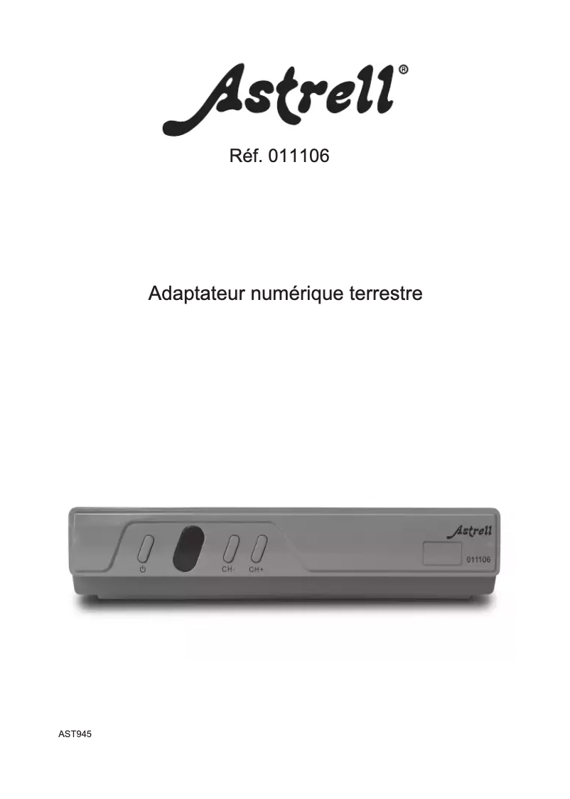 Page n°1 - Manuel utilisateur Astrell 011106