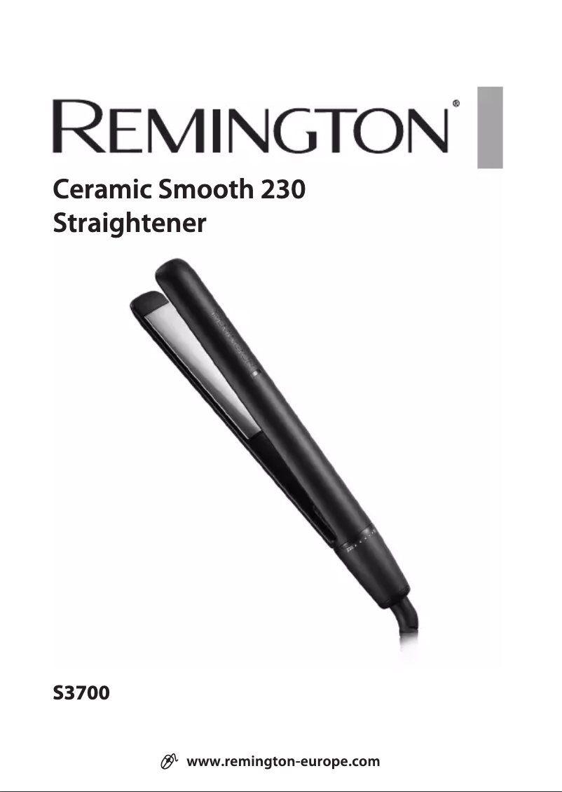 Image de la première page du manuel de l'appareil Ceramic Smooth 230 S3700