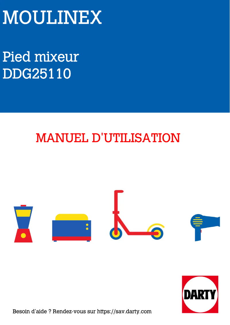 Image de la première page du manuel de l'appareil DDG25110